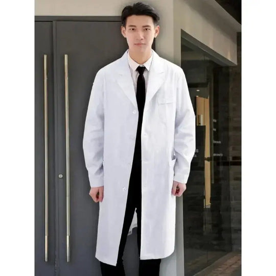 Nursing coverall, white coat, women's long sleeve doctor uniform, men's short sleeve doctor lab coat, university laboratory chemist MedSurgery Store For Digital Health