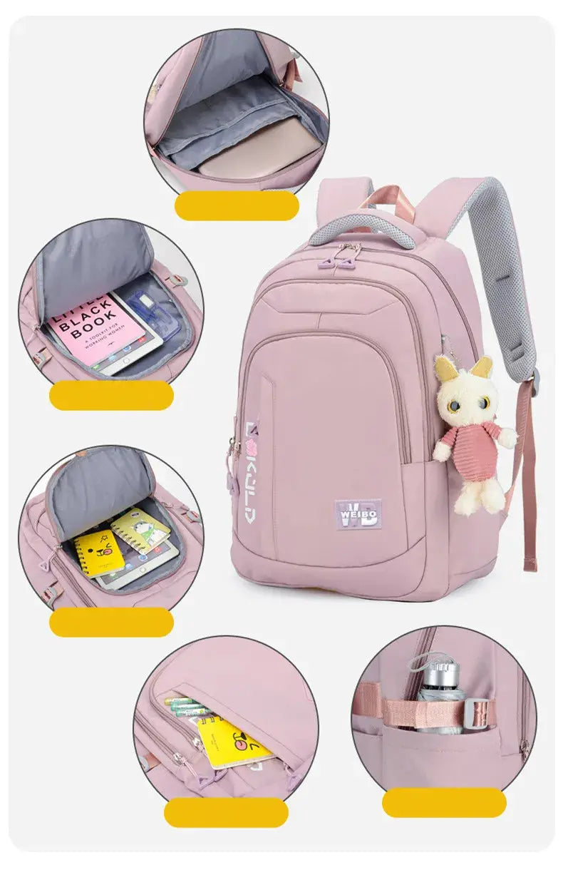 Girls school backpack, children's backpack, boy, teenager, primary class school backpack, women's backpack, teenage backpack kit MedSurgery Store For Digital Health