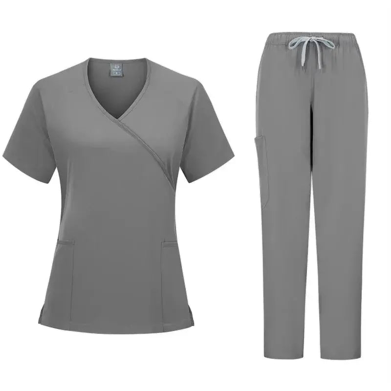 New medical scrubs set, doctor uniform, scrubs, surgery coveralls, beauty salon workwear, dentistry workwear set CJdropshipping.