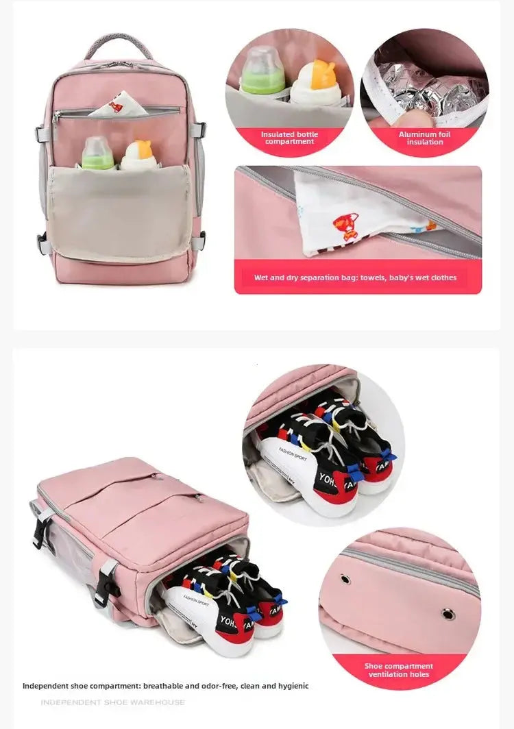 Women's travel backpack, carry-on backpack, TSA laptop backpack, flight approved college nursing bag, casual weekend backpack MedSurgery Store For Digital Health