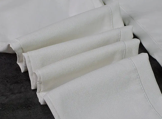 Women's low rise pants, elastic tight pants with double zipper, white faux leather pants for women MedSurgery Store For Digital Health