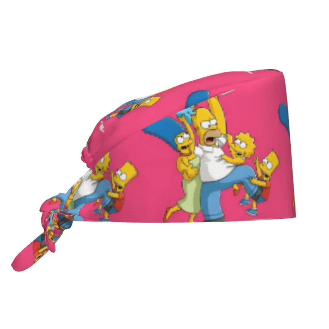Personalized adjustable work cap with brain explosion, Simpsons surgical cap, surgical cap for nursing, doctor, surgeon, for Chef MedSurgery Store For Digital Health