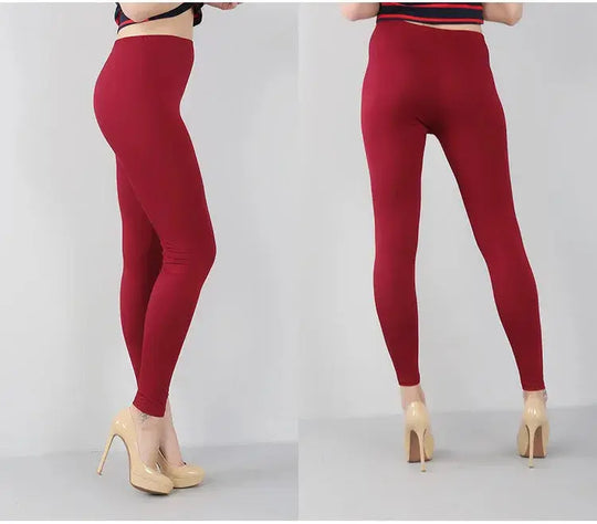 Women's bamboo fiber stretch leggings, nine point pants, casual, plus size, spring, summer and fall, new from 2024 DSers Fulfillment