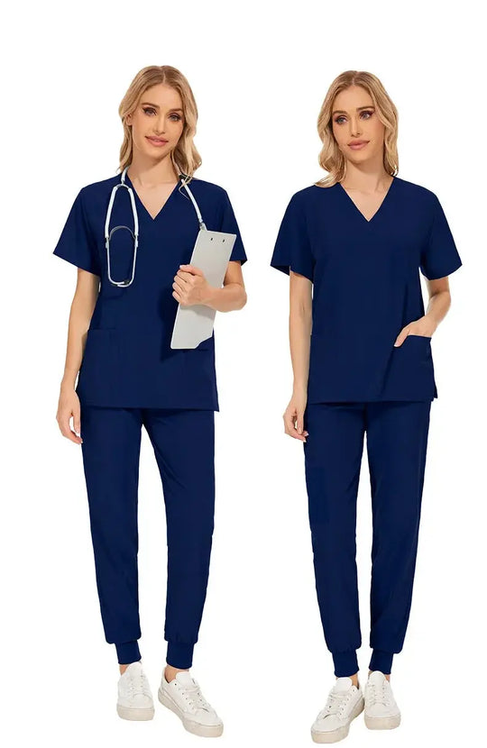 Women's tight fitting medical uniform, gown sets, nursing accessories, hospital surgery gowns, Dental clinic, beauty salon, CJdropshipping workwear.