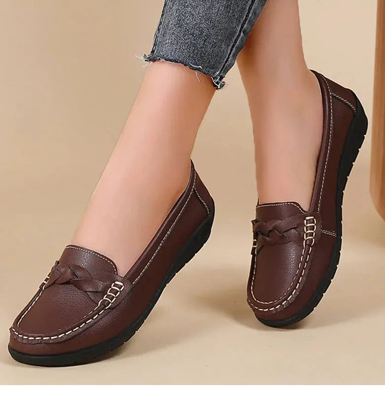 Women's Shoes 2025, New Soft Leather Flat Shoes, Women's Loafers, Casual Flat Shoes, Women's Shoes, White Shoes for Women MedSurgery Store For Digital Health