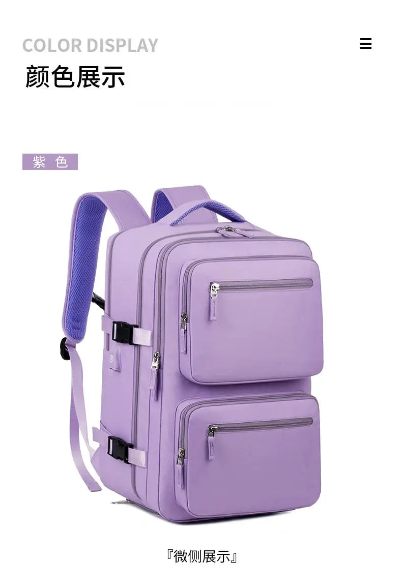 Large travel backpack for women and men, cabin bag, multifunctional waterproof airplane backpack with USB charging, anti-theft backpack MedSurgery Store For Digital Health
