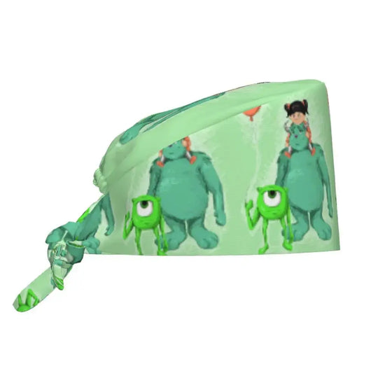 Customized adjustable work cap with Monsters University cartoon, surgical cap for men and women, surgical cap for nursing, doctor and surgeon MedSurgery Store For Digital Health