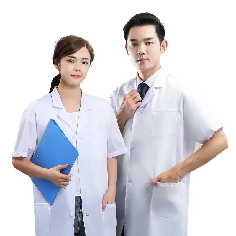 White coat, Experimental clothing for college students, men's and women's long sleeve medical clothing, chemistry and medicine short sleeve MedSurgery Store For Digital Health