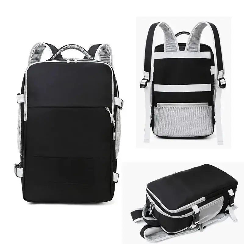 Women's large capacity travel backpack, multifunction, shoe storage, multi-layer, dry and wet separation, waterproof MedSurgery Store For Digital Health