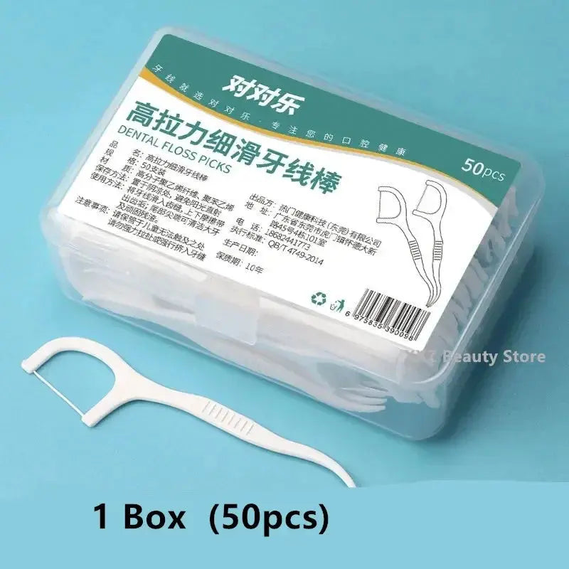 1/2/5/10 portable disposable dental floss box, plastic toothpick, high tension dental floss stick, dental floss box Oral Care MedSurgery Store For Digital Health