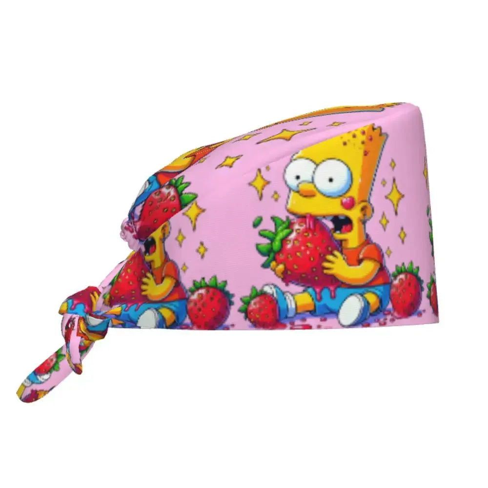 Personalized adjustable work cap with brain explosion, Simpsons surgical cap, surgical cap for nursing, doctor, surgeon, for Chef MedSurgery Store For Digital Health