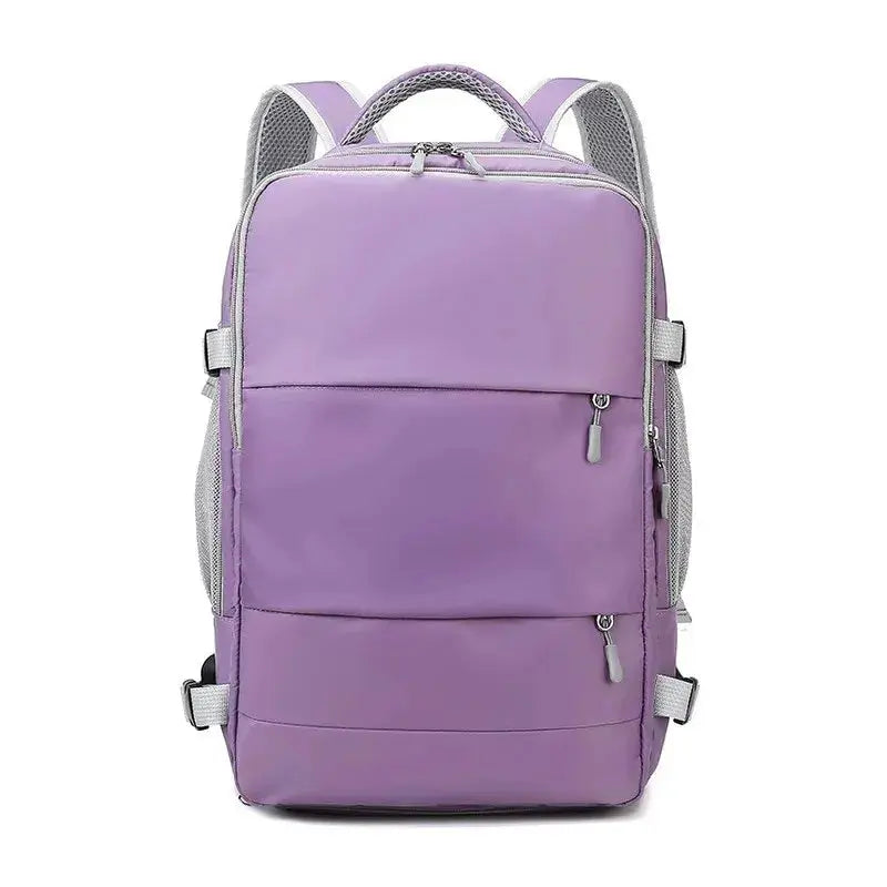 Women's large capacity travel backpack, multifunction, shoe storage, multi-layer, dry and wet separation, waterproof MedSurgery Store For Digital Health