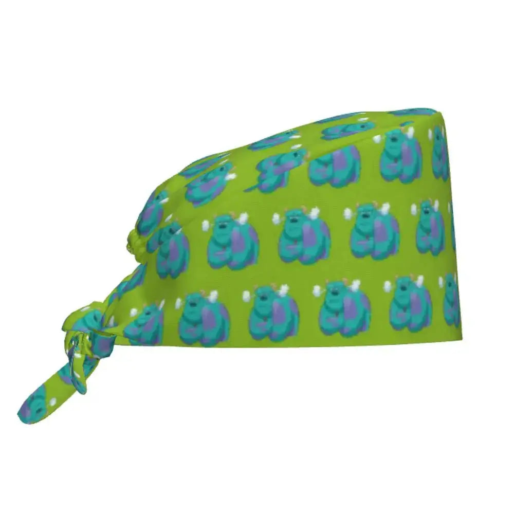 Customized adjustable work cap with Monsters University cartoon, surgical cap for men and women, surgical cap for nursing, doctor and surgeon MedSurgery Store For Digital Health