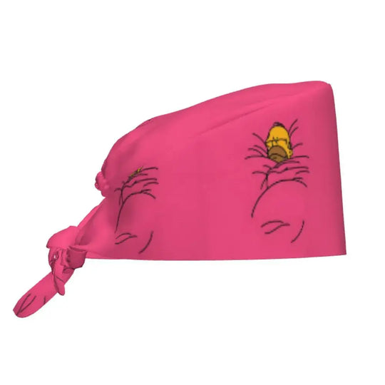 Customized The Simpsons Cartoon Cartoon Medical Staff Scrubs Hat Men Women Doctor Nursing Surgical Scrub Caps MedSurgery Store For Digital Health
