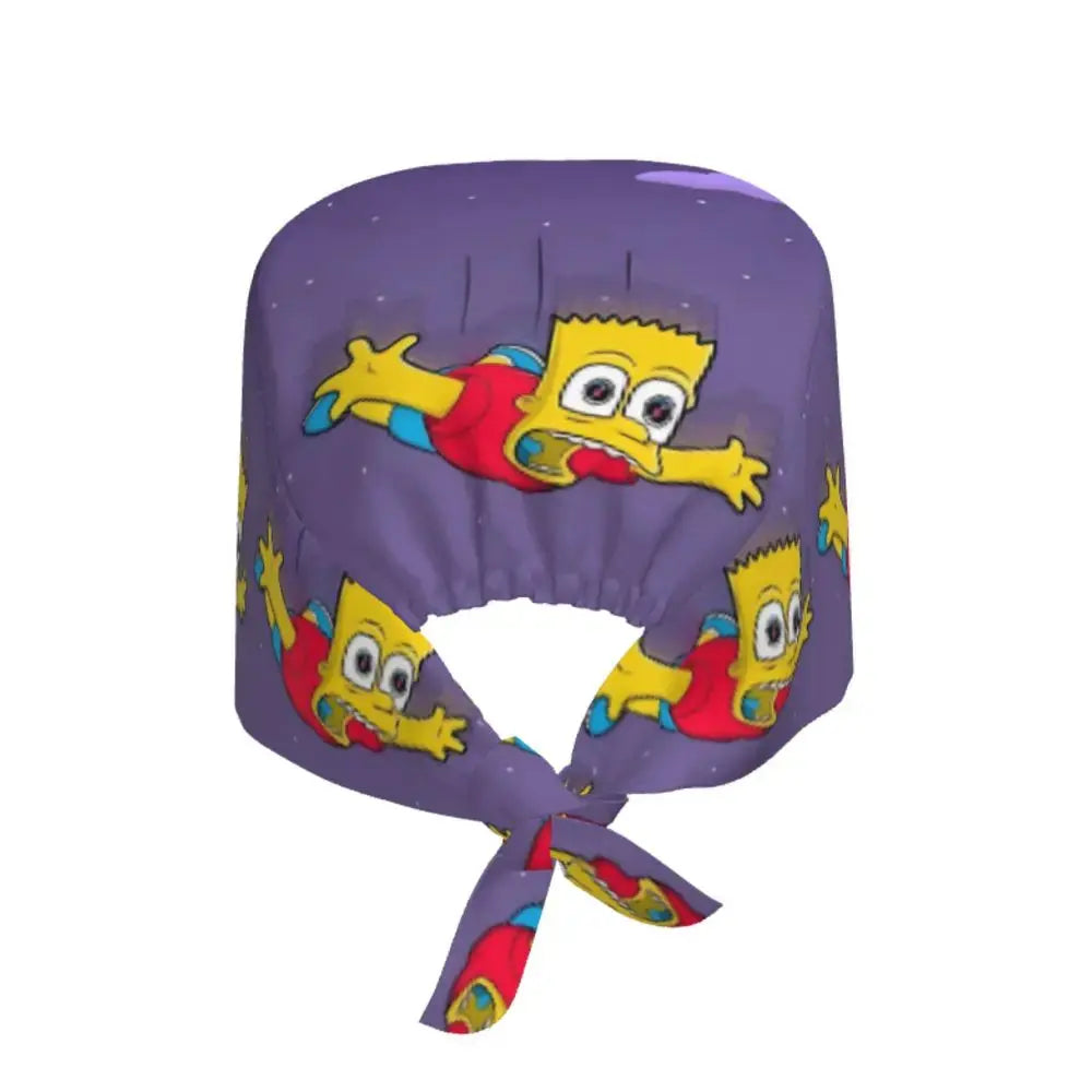 Customized The Simpsons Cartoon Cartoon Medical Staff Scrubs Hat Men Women Doctor Nursing Surgical Scrub Caps MedSurgery Store For Digital Health