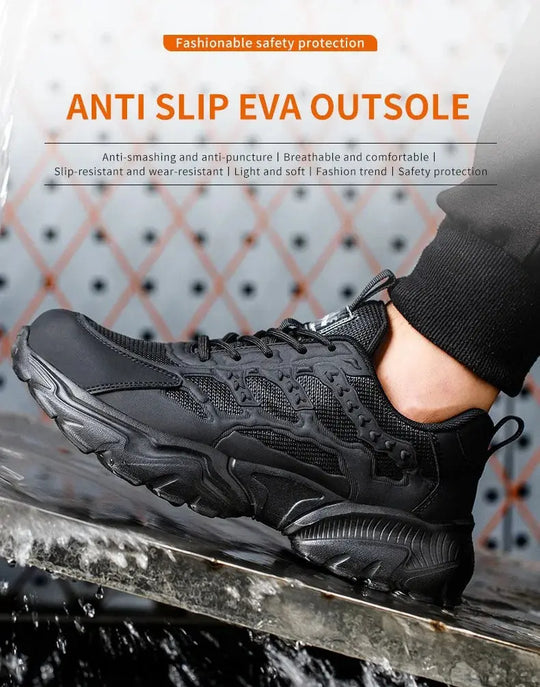 White safety shoes for men and women, shockproof, anti-puncture, anti-puncture, insulation, 6kv, wear-resistant, black, white, breathable, lightweight MedSurgery Store For Digital Health