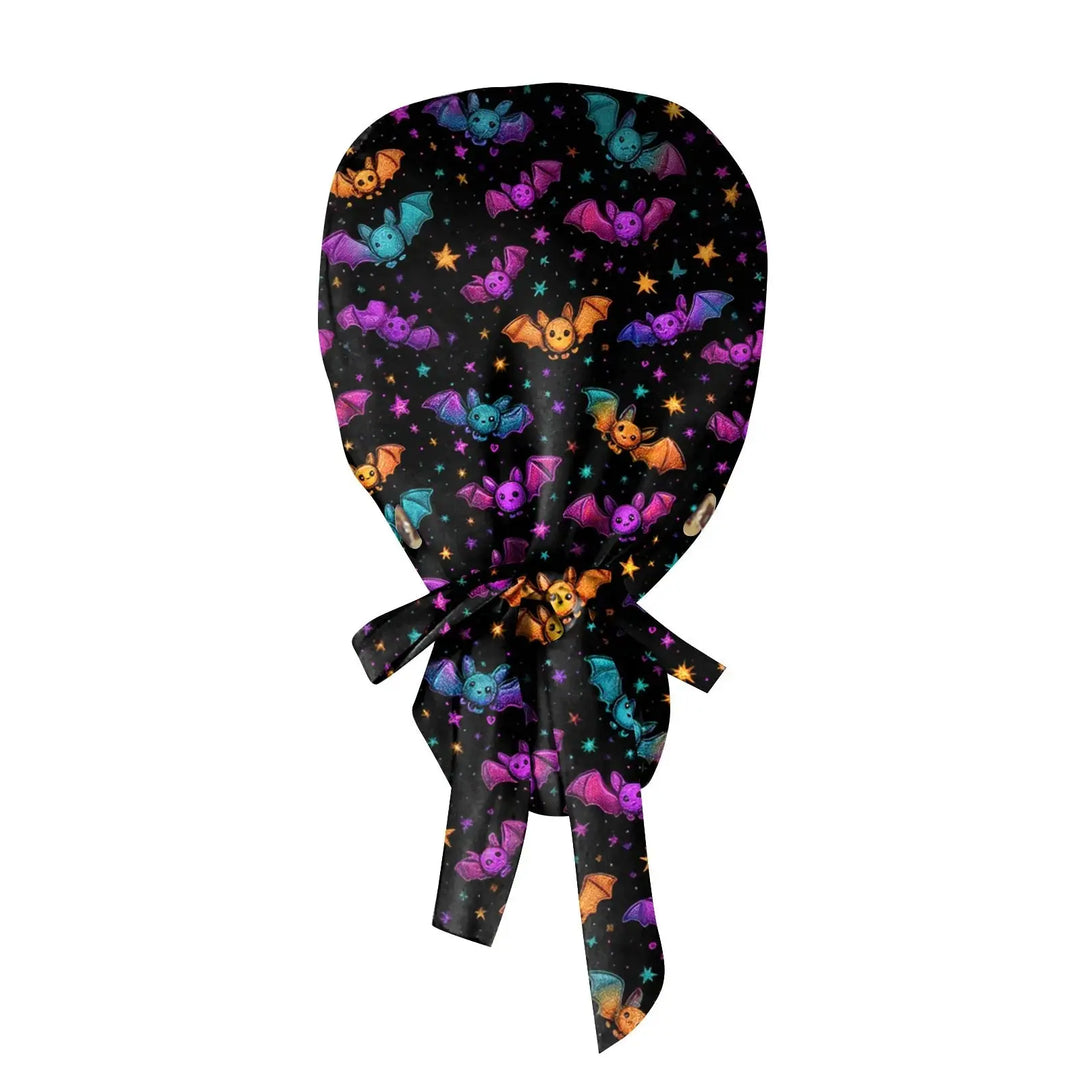 Surgical Cap for Doctors or Nurses with Unisex Halloween Print - Scrub Cap with Print for Medical Work. Casual Style made of Cotton, Comfortable and Stylish. CJdropshipping