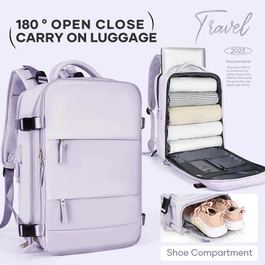 Women's travel backpack, carry-on backpack, TSA flight approved laptop backpack, college nurse bag, casual weekend backpack MedSurgery Store For Digital Health