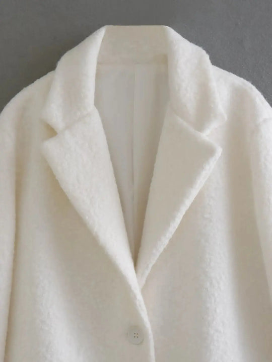 2025 Women's wool long cardigan Autumn Winter women's cashmere coat medium long wool blends long sleeve elegant single breasted clothing MedSurgery Store For Digital Health
