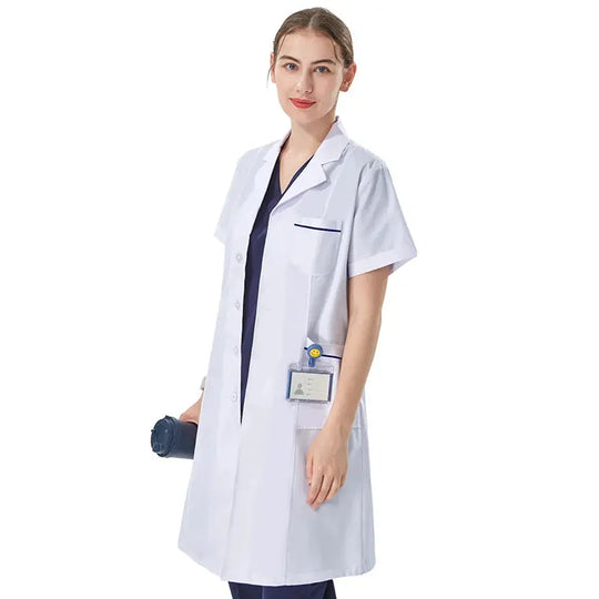 Cheap white lab coat for women, men, students, chemistry, healthcare professional, nurse, long sleeve, doctor's lab coat XK002 MedSurgery Store For Digital Health
