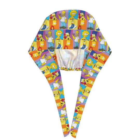 Customized The Simpsons Cartoon Cartoon Medical Staff Scrubs Hat Men Women Doctor Nursing Surgical Scrub Caps MedSurgery Store For Digital Health