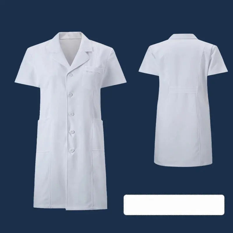 White coat, Experimental clothing for college students, men's and women's long sleeve medical clothing, chemistry and medicine short sleeve MedSurgery Store For Digital Health