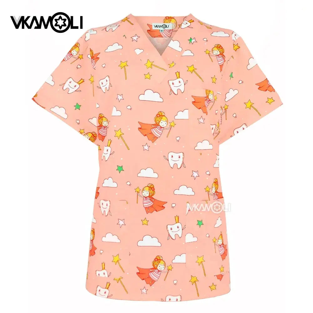Spa uniform for pet clinic, women's workwear, medical suit, exfoliating tops, exfoliating shirt CJdropshipping