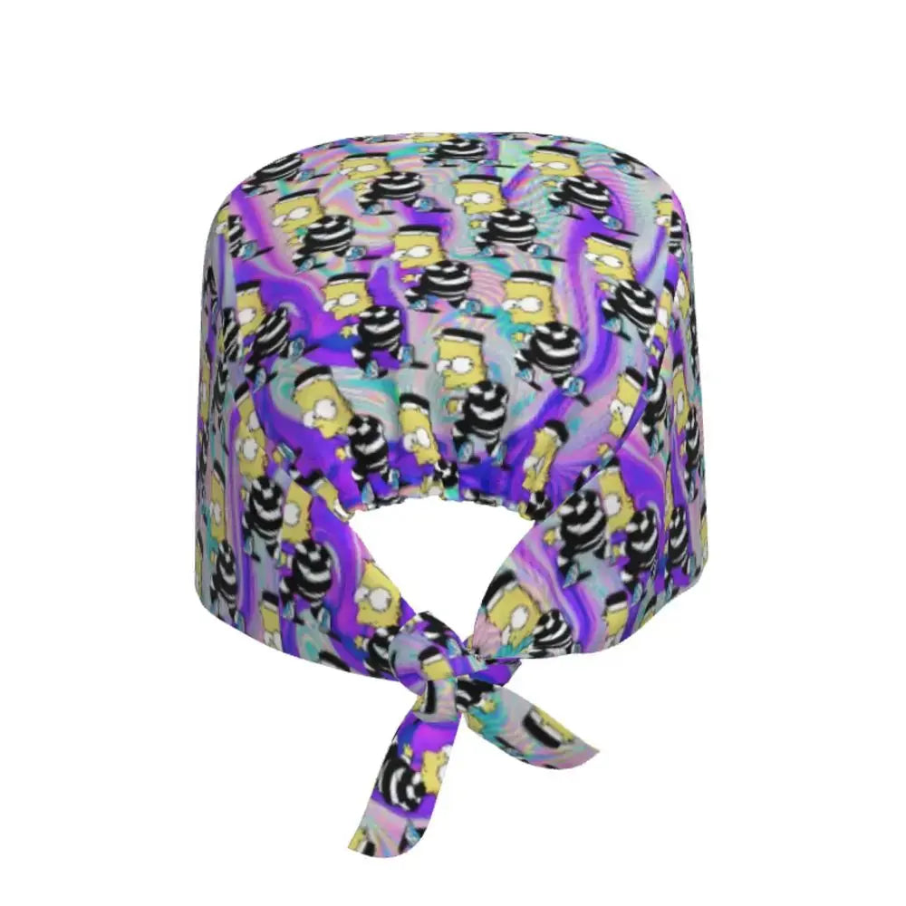 Personalized adjustable work cap with brain explosion, Simpsons surgical cap, surgical cap for nursing, doctor, surgeon, for Chef MedSurgery Store For Digital Health
