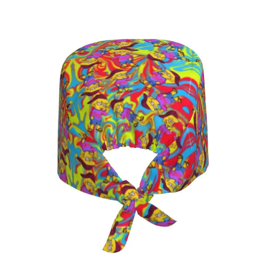 Customized The Simpsons Cartoon Cartoon Medical Staff Scrubs Hat Men Women Doctor Nursing Surgical Scrub Caps MedSurgery Store For Digital Health