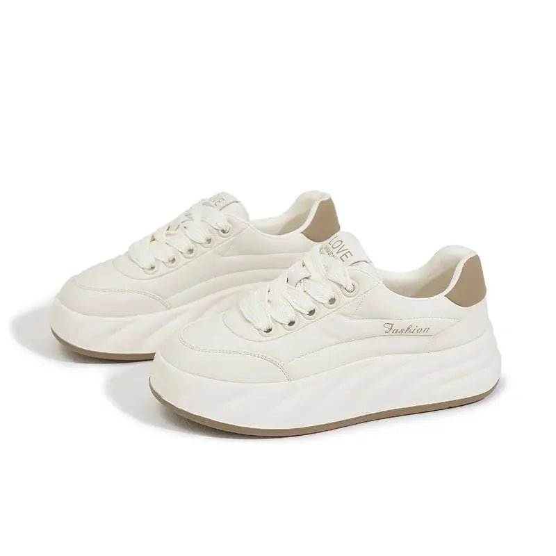 Women's white shoes 2025, new flat sneakers, Korean style, casual sports, versatile bread shoes MedSurgery Store For Digital Health