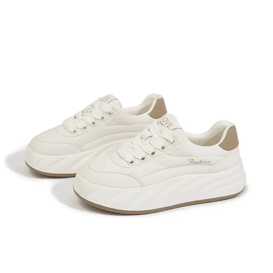Women's white shoes 2025, new flat sneakers, Korean style, casual sports, versatile bread shoes MedSurgery Store For Digital Health