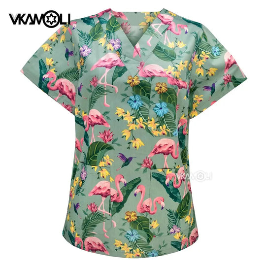 Spa uniform for pet clinic, women's workwear, medical suit, exfoliating tops, exfoliating shirt CJdropshipping
