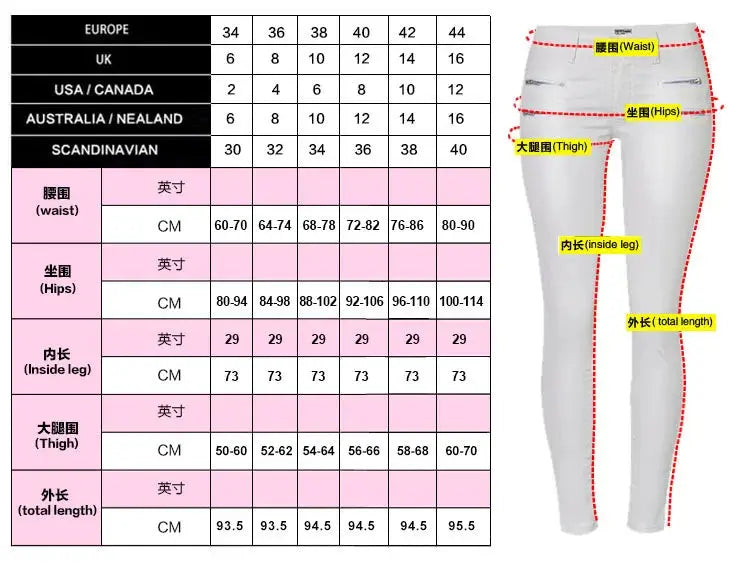 Women's low rise pants, elastic tight pants with double zipper, white faux leather pants for women MedSurgery Store For Digital Health