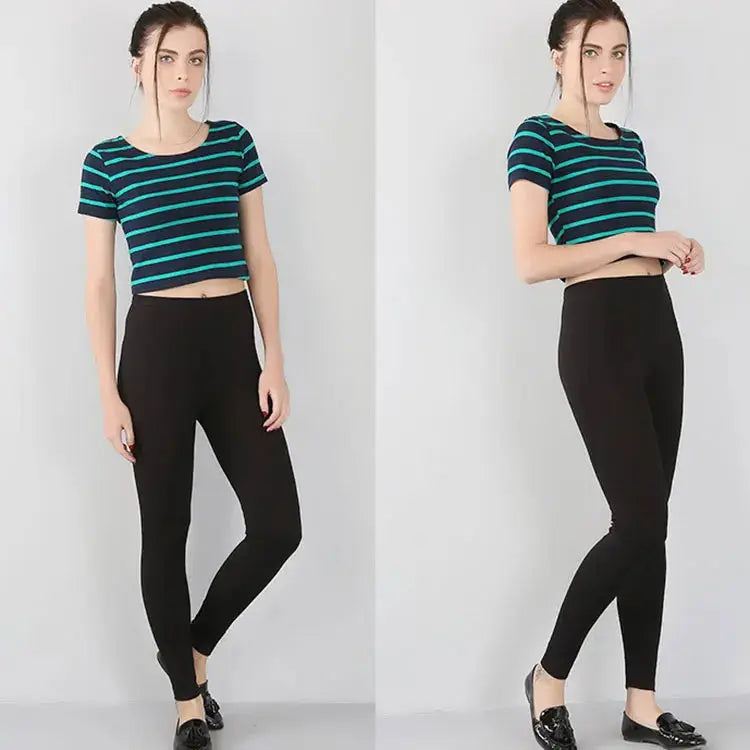 Women's bamboo fiber stretch leggings, nine point pants, casual, plus size, spring, summer and fall, new from 2024 DSers Fulfillment