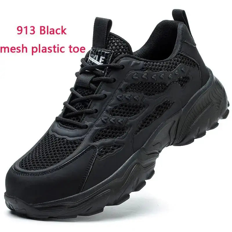 White safety shoes for men and women, shockproof, anti-puncture, anti-puncture, insulation, 6kv, wear-resistant, black, white, breathable, lightweight MedSurgery Store For Digital Health