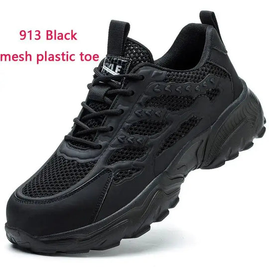 White safety shoes for men and women, shockproof, anti-puncture, anti-puncture, insulation, 6kv, wear-resistant, black, white, breathable, lightweight MedSurgery Store For Digital Health