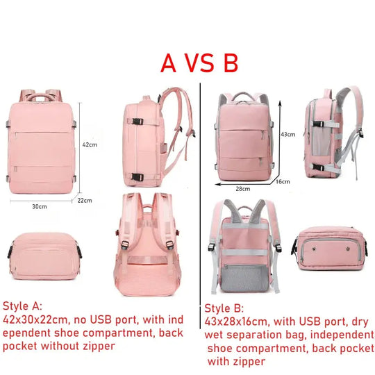 Women's travel backpack, carry-on backpack, TSA laptop backpack, flight approved college nursing bag, casual weekend backpack MedSurgery Store For Digital Health