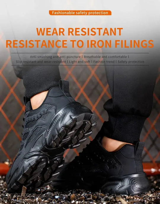 White safety shoes for men and women, shockproof, anti-puncture, anti-puncture, insulation, 6kv, wear-resistant, black, white, breathable, lightweight MedSurgery Store For Digital Health