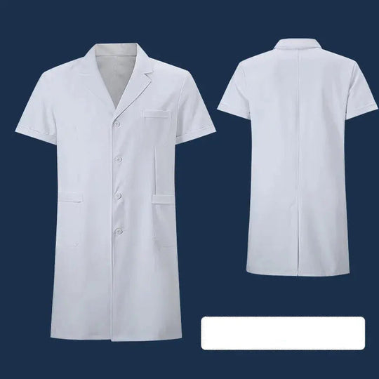White coat, Experimental clothing for college students, men's and women's long sleeve medical clothing, chemistry and medicine short sleeve MedSurgery Store For Digital Health