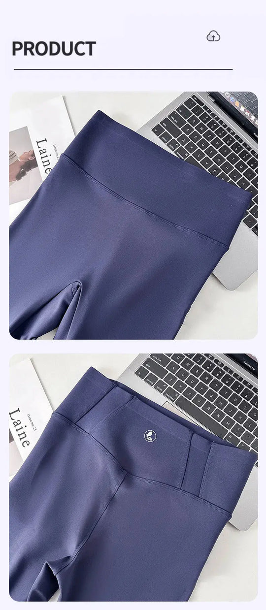 BIVIGAOS 2025 Spring Summer New Red Plum 3D Nude Feeling Nude Sharkskin Leggings Slim Women Sexy Sport Yoga Push Up Fitness Leggings MedSurgery Store For Digital Health