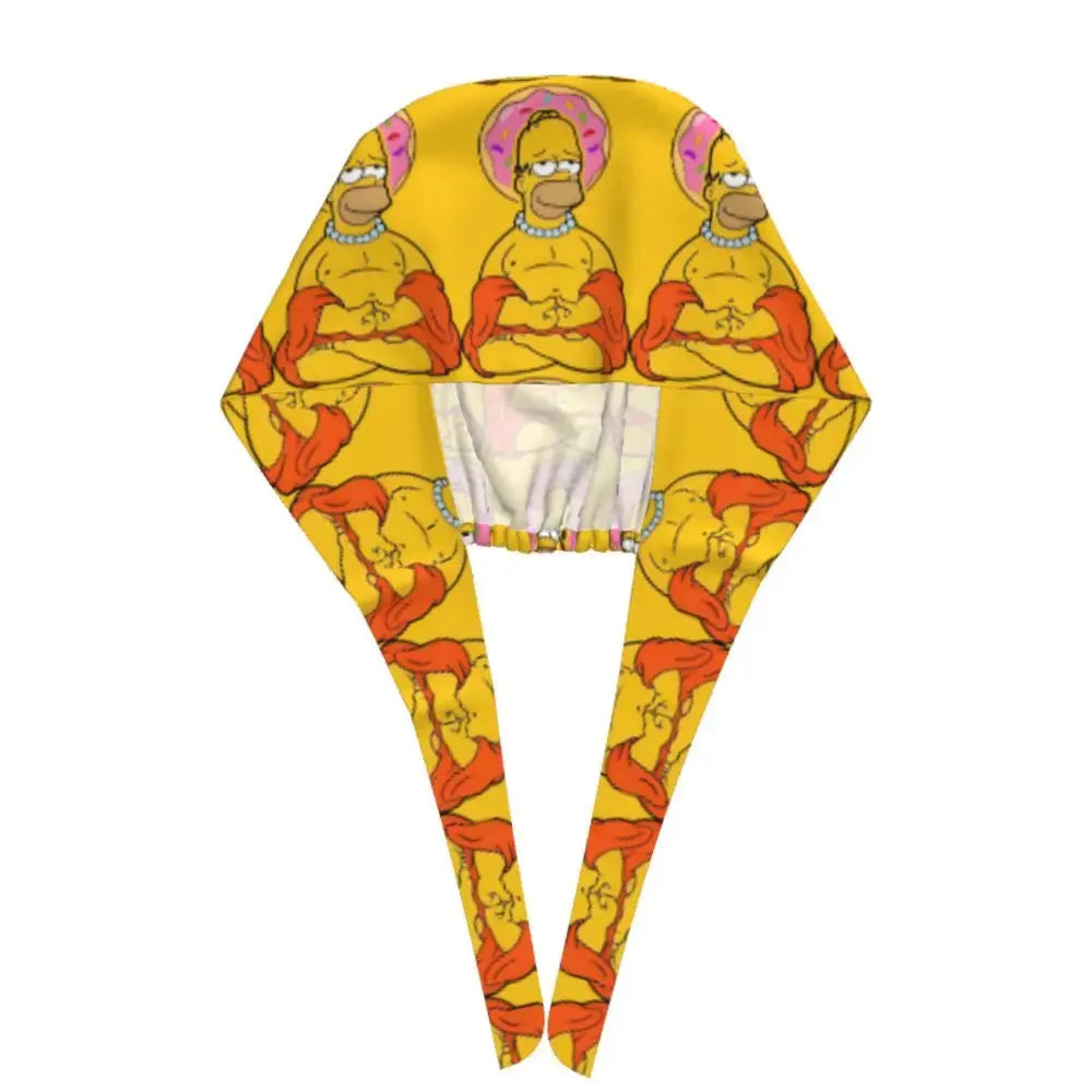 Customized The Simpsons Cartoon Cartoon Medical Staff Scrubs Hat Men Women Doctor Nursing Surgical Scrub Caps MedSurgery Store For Digital Health