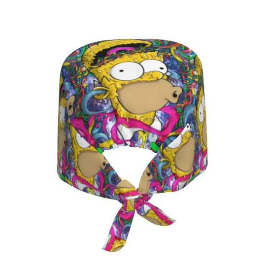 Personalized adjustable work cap with brain explosion, Simpsons surgical cap, surgical cap for nursing, doctor, surgeon, for Chef MedSurgery Store For Digital Health