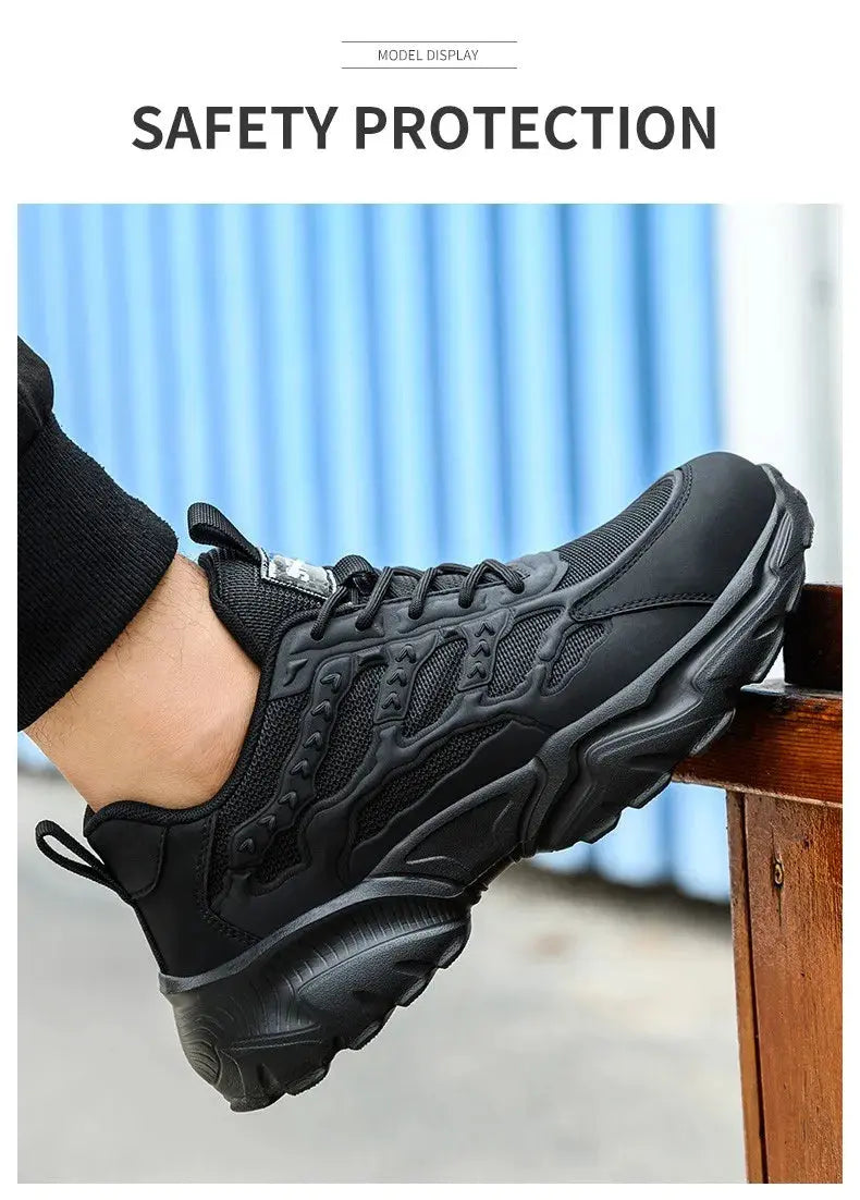 White safety shoes for men and women, shockproof, anti-puncture, anti-puncture, insulation, 6kv, wear-resistant, black, white, breathable, lightweight MedSurgery Store For Digital Health