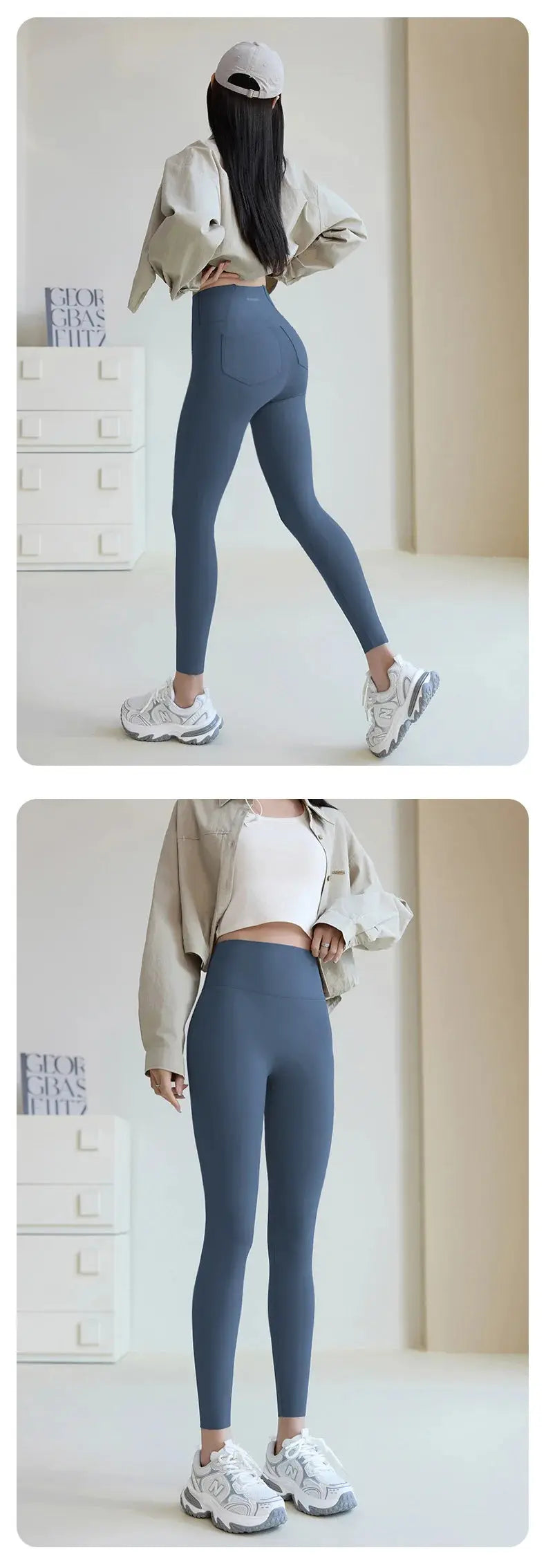 BIVIGAOS 2025 Spring Summer back pocket Sharkskin Leggings women's tight white Casual sport Fitness Leggings Leggings skinny pants MedSurgery Store For Digital Health