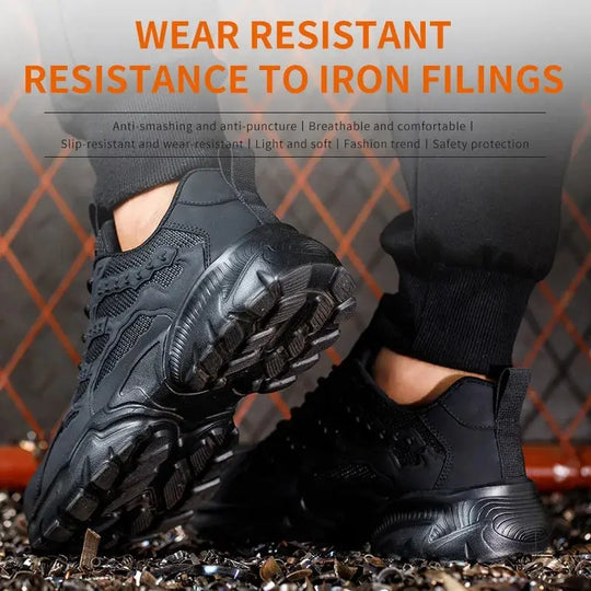 White safety shoes for men and women, shockproof, anti-puncture, anti-puncture, insulation, 6kv, wear-resistant, black, white, breathable, lightweight MedSurgery Store For Digital Health