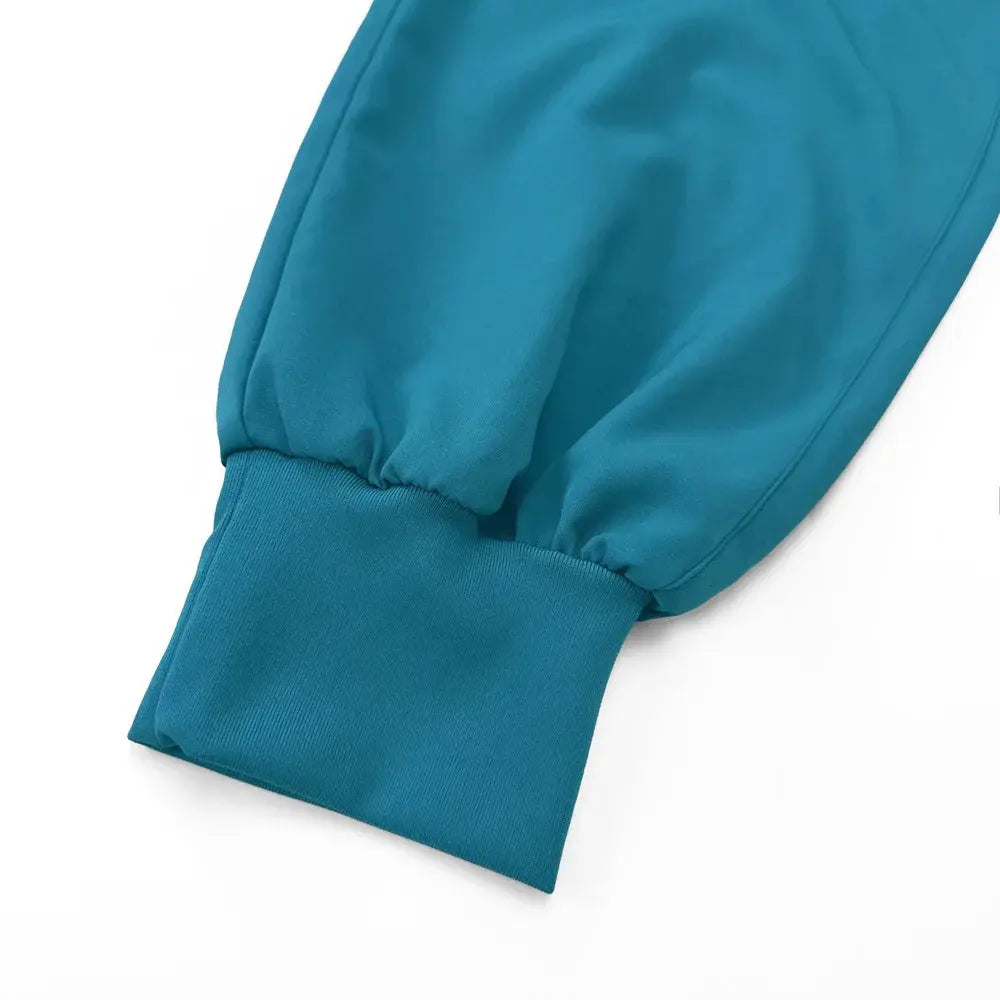 Women's gown set, V-neck pocket top, exfoliating jogging pants with drawstring, nursing scrubs, surgical scrubs CJdropshipping