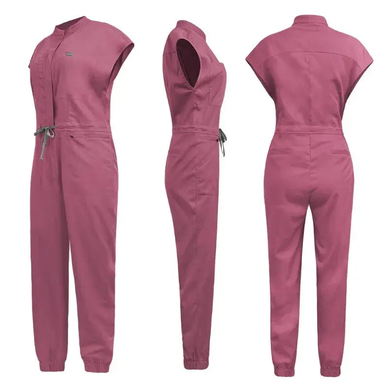 Wholesale medical scrubs, women's scrub uniform, short sleeve jumpsuit, Hospital scrubs, scrub uniforms with pocket CJdropshipping