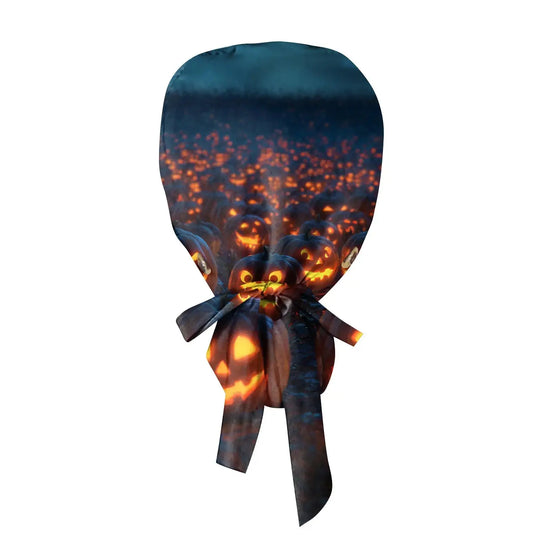 Surgical Cap for Doctors or Nurses with Unisex Halloween Print - Scrub Cap with Print for Medical Work. Casual Style made of Cotton, Comfortable and Stylish. CJdropshipping