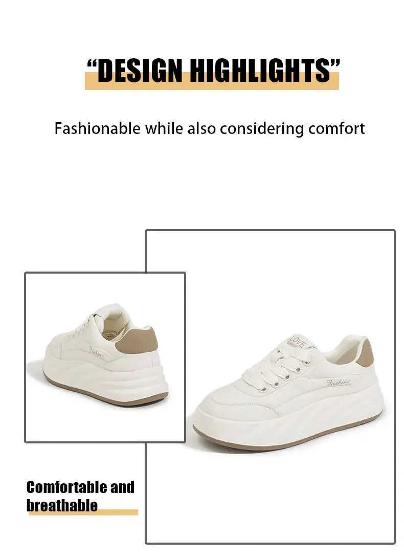 Women's white shoes 2025, new flat sneakers, Korean style, casual sports, versatile bread shoes MedSurgery Store For Digital Health