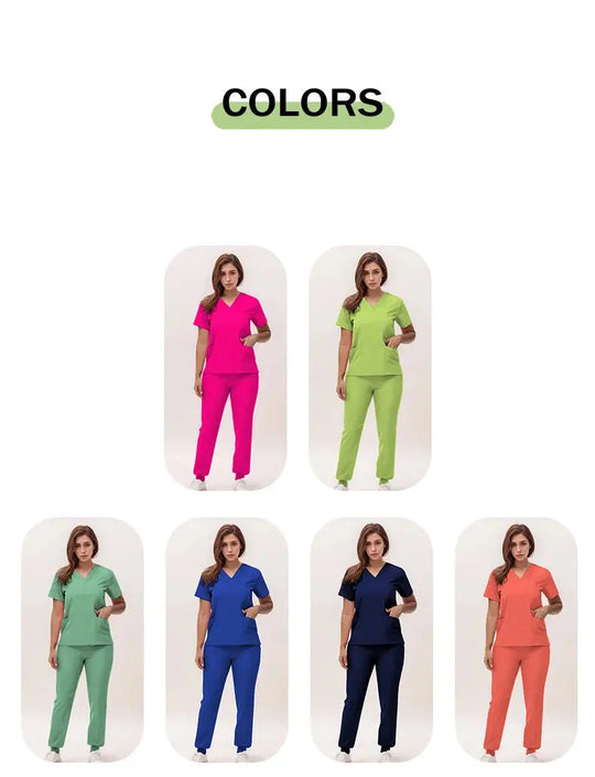 2025 new v-neck nursing scrubs, jogging pants, surgical scrubs sets, dentist nursing scrubs, hospital scrubs, hospital scrubs S21 MedSurgery Store For Digital Health